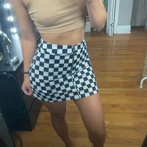 NWT Checkered Skirt